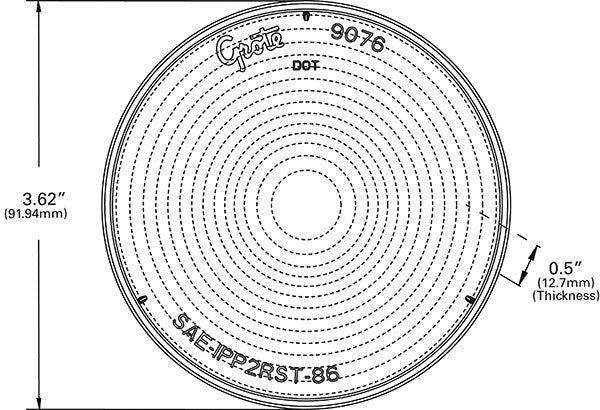 Grote Tail Light Lens 90762