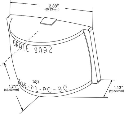 Grote Side Marker Light Lens 90923