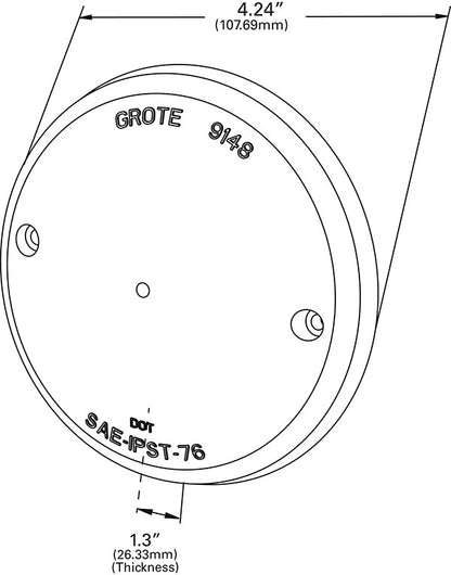 Grote Tail Light Lens 91482