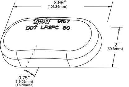 Grote Side Marker Light Lens 91573