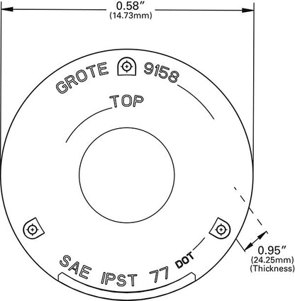 Grote Side Marker Light Lens 91581