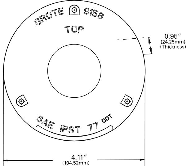 Grote Turn Signal Light Lens 91582