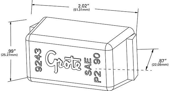Grote Side Marker Light Lens 92433