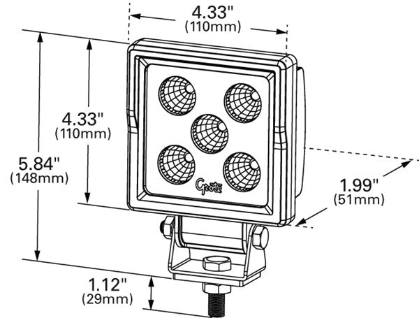 Grote Vehicle-Mounted Work Light BZ201-5