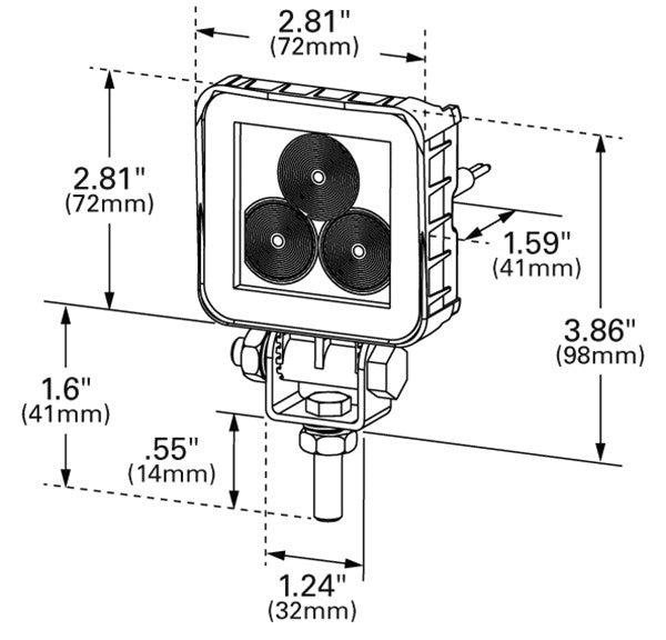 Grote Vehicle-Mounted Work Light BZ601-5