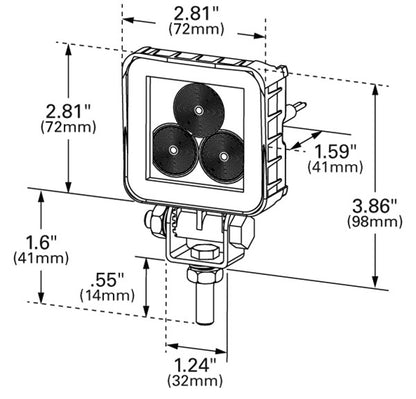 Grote Vehicle-Mounted Work Light BZ601-5