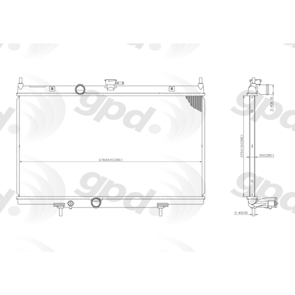Global Parts Distributors LLC Radiator 13020C