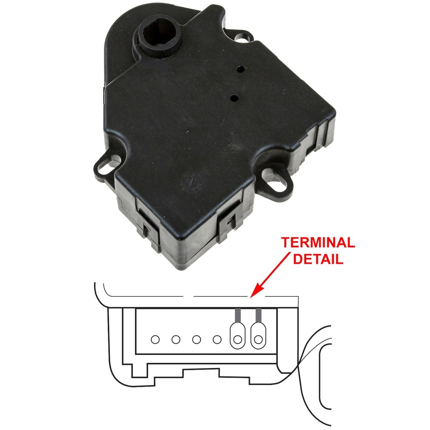 Global Parts Distributors LLC HVAC Blend Door Actuator 1712064