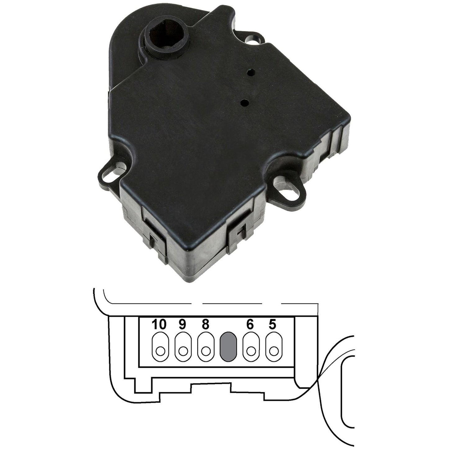 Global Parts Distributors LLC HVAC Blend Door Actuator 1712755