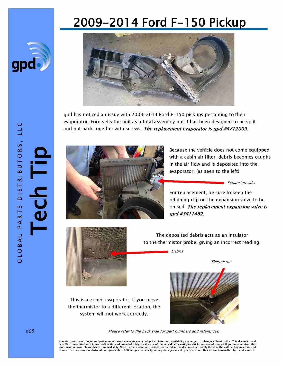 Global Parts Distributors LLC A/C Evaporator Core 4712009