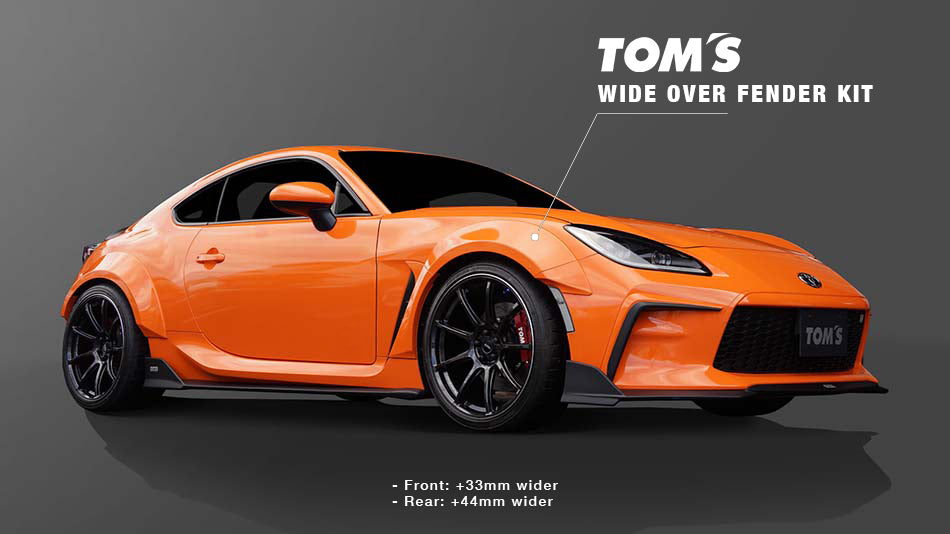 TOM'S Racing Wide Body Over Fender for Toyota GR86 2022+