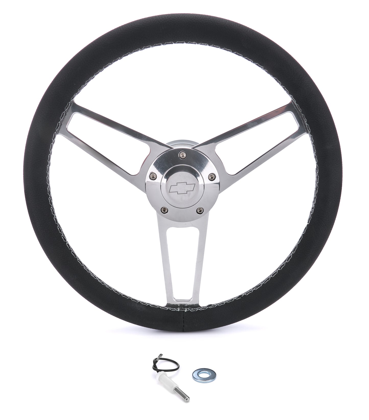 GRANT Billet Classic Series Black Wheel Chevy Logo Steering and Components Steering Wheels and Components main image