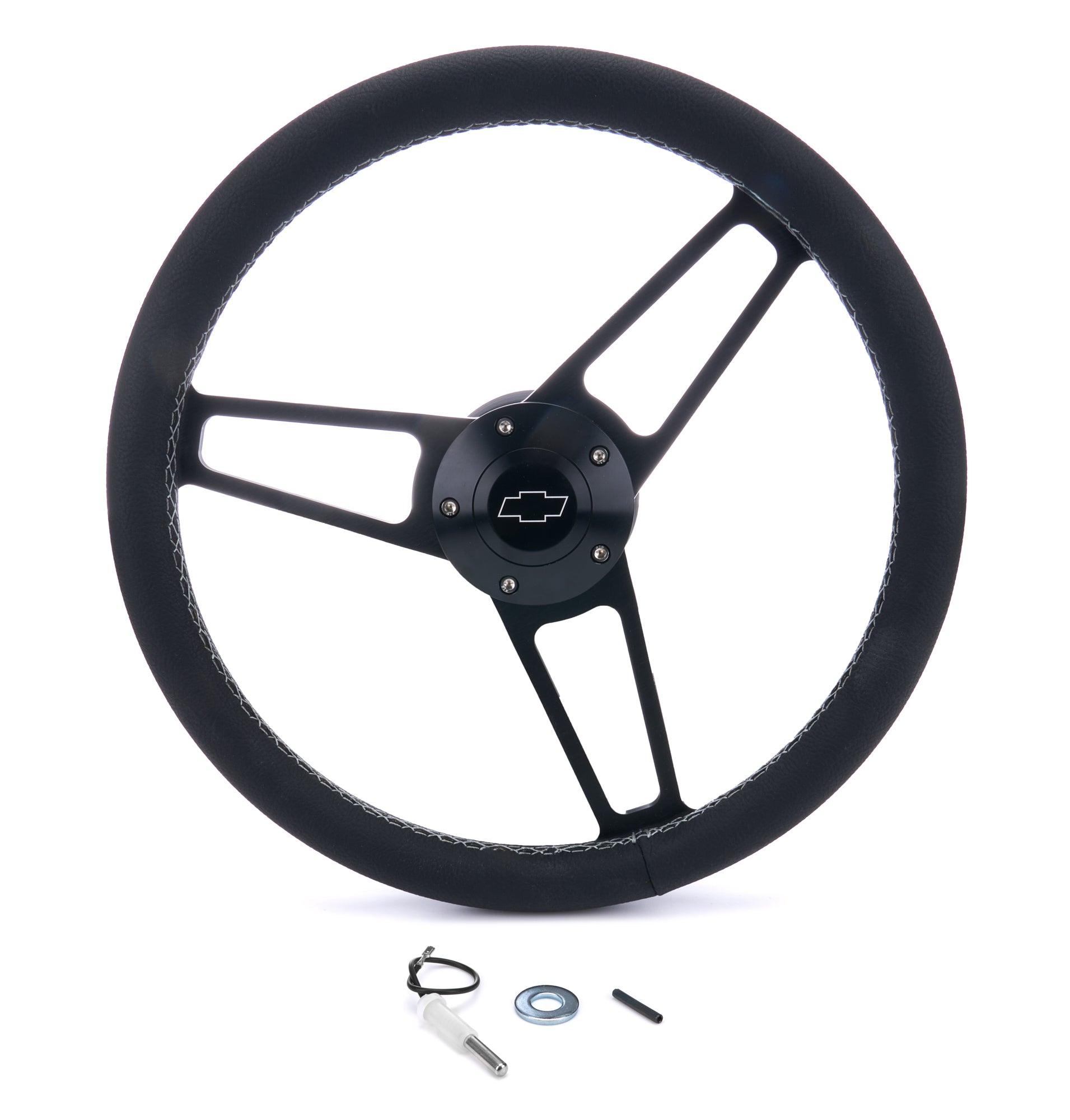 GRANT Billet Classic Series Black Wheel Chevy Logo Steering and Components Steering Wheels and Components main image