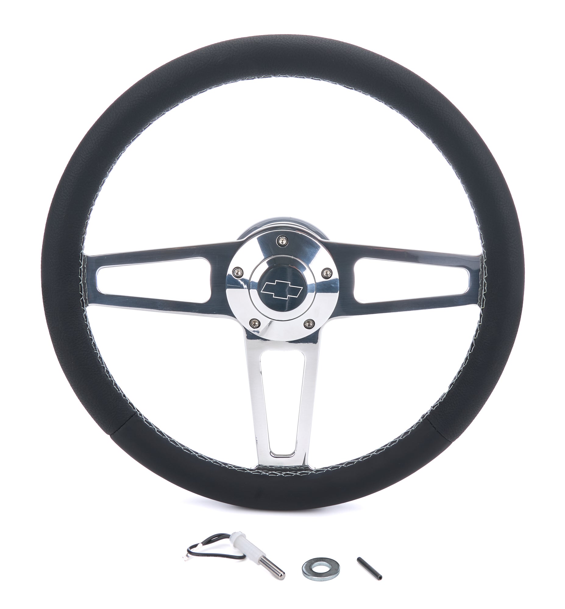 GRANT Billet Classic Series Black Wheel Chevy Logo Steering and Components Steering Wheels and Components main image