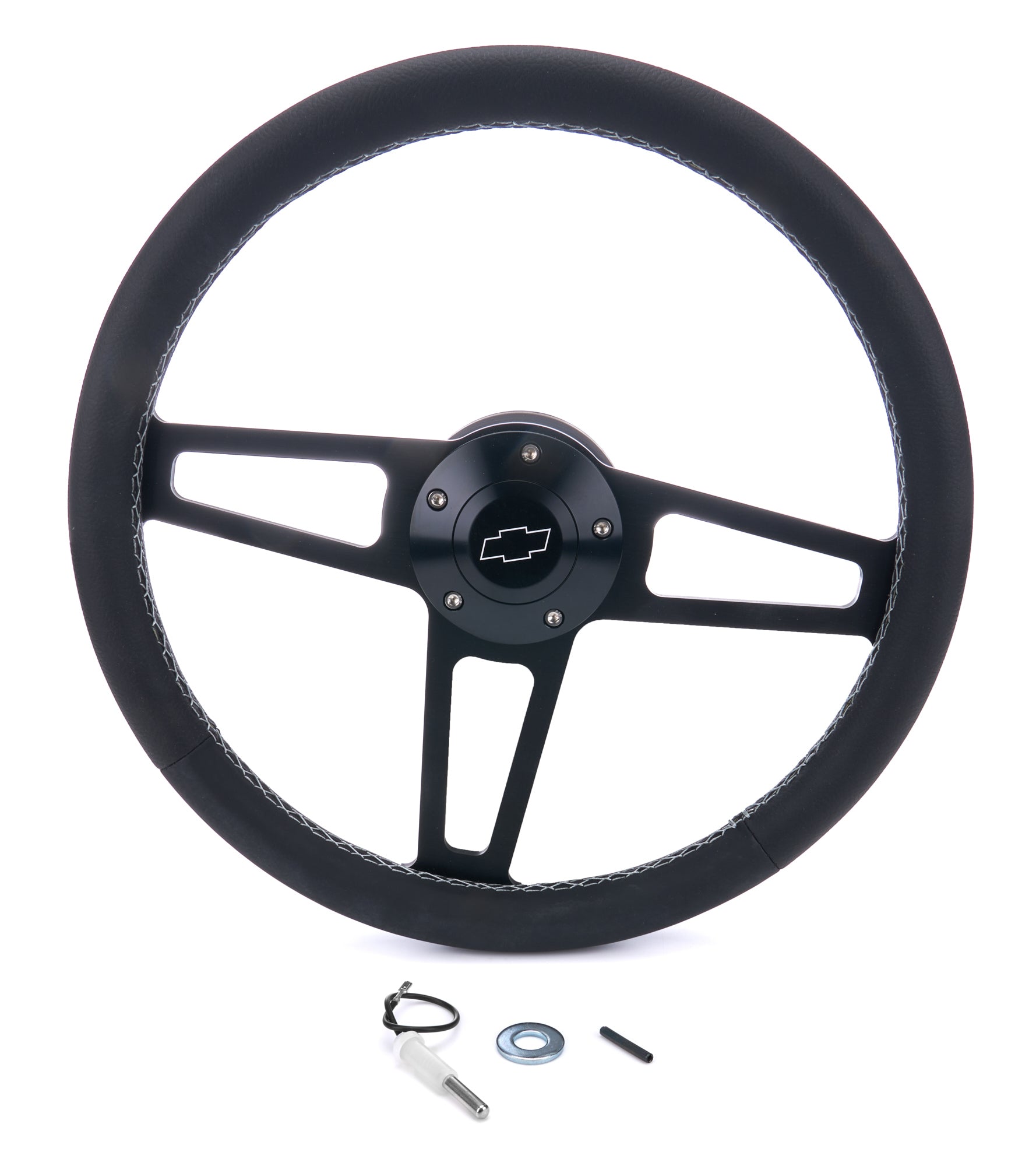 GRANT Billet Classic Series Black Wheel Chevy Logo Steering and Components Steering Wheels and Components main image