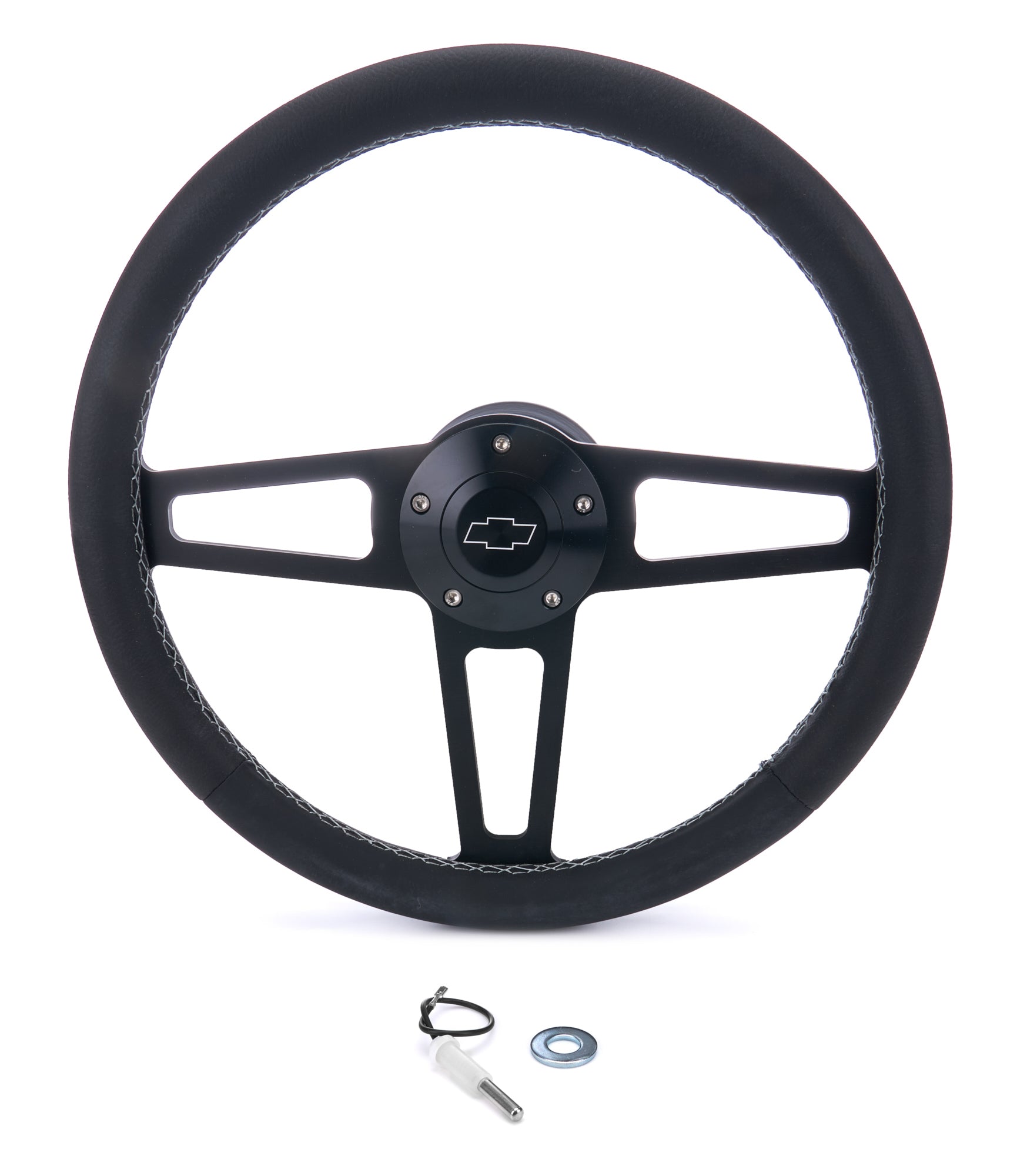 GRANT Billet Classic Series Black Wheel Chevy Logo Steering and Components Steering Wheels and Components main image