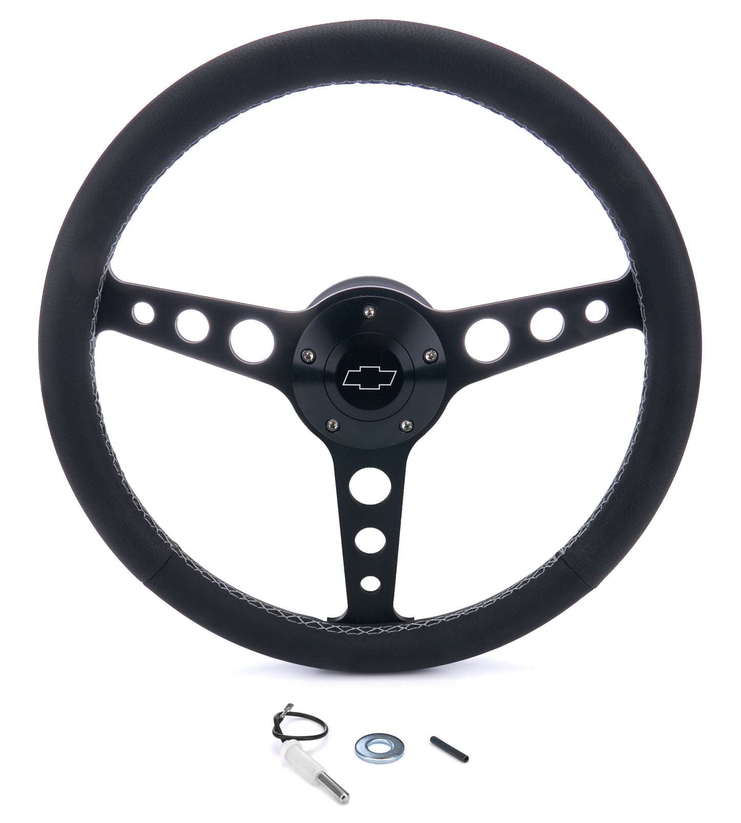 GRANT Billet Classic Series Black Wheel Chevy Logo Steering and Components Steering Wheels and Components main image
