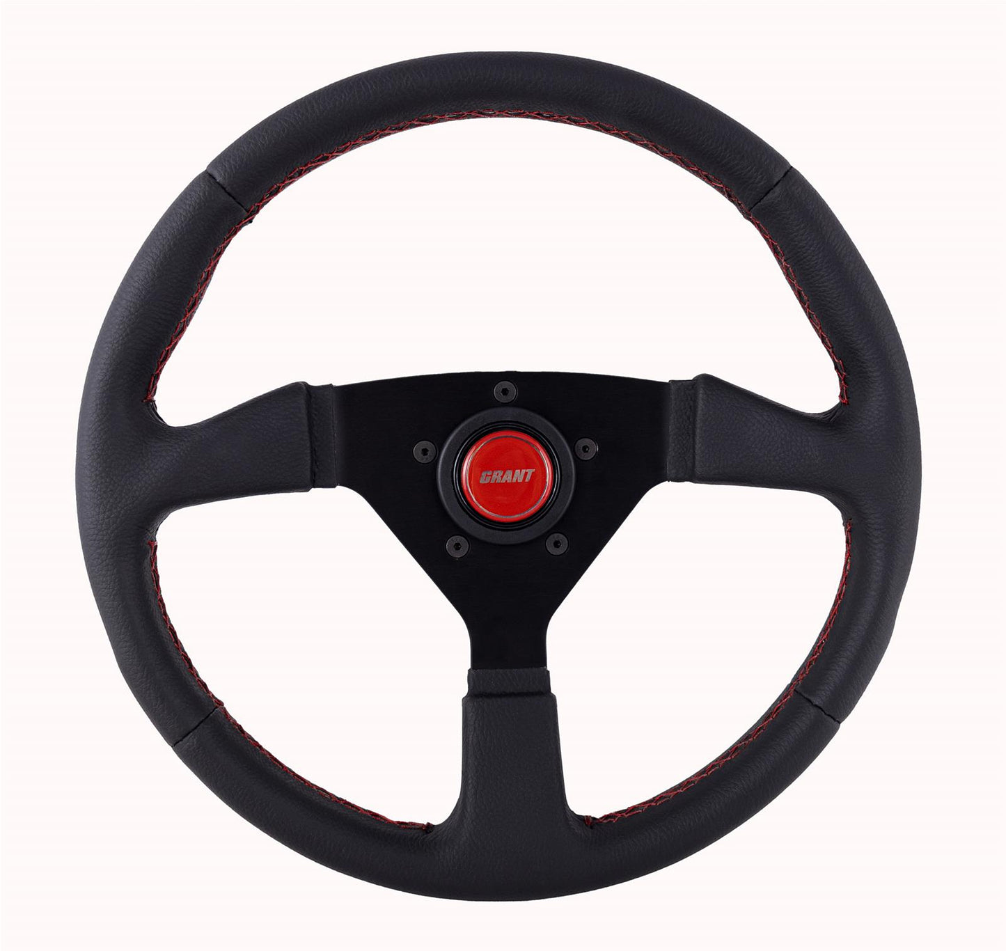 GRANT Steering Wheel 13.75in Wrapped w/Red Steering and Components Steering Wheels and Components main image