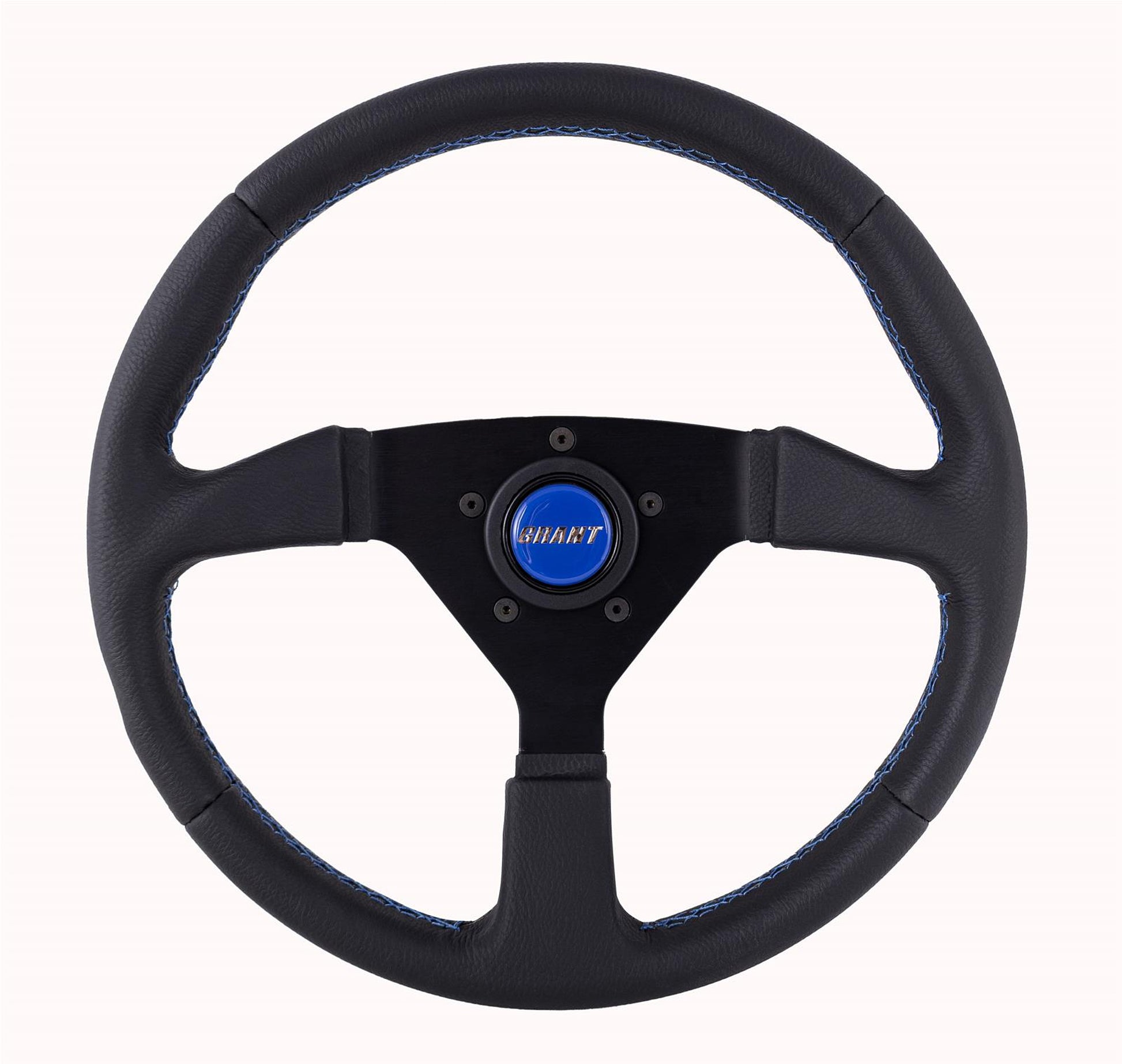 GRANT Steering Wheel 13.75in Wrapped w/Blue Steering and Components Steering Wheels and Components main image