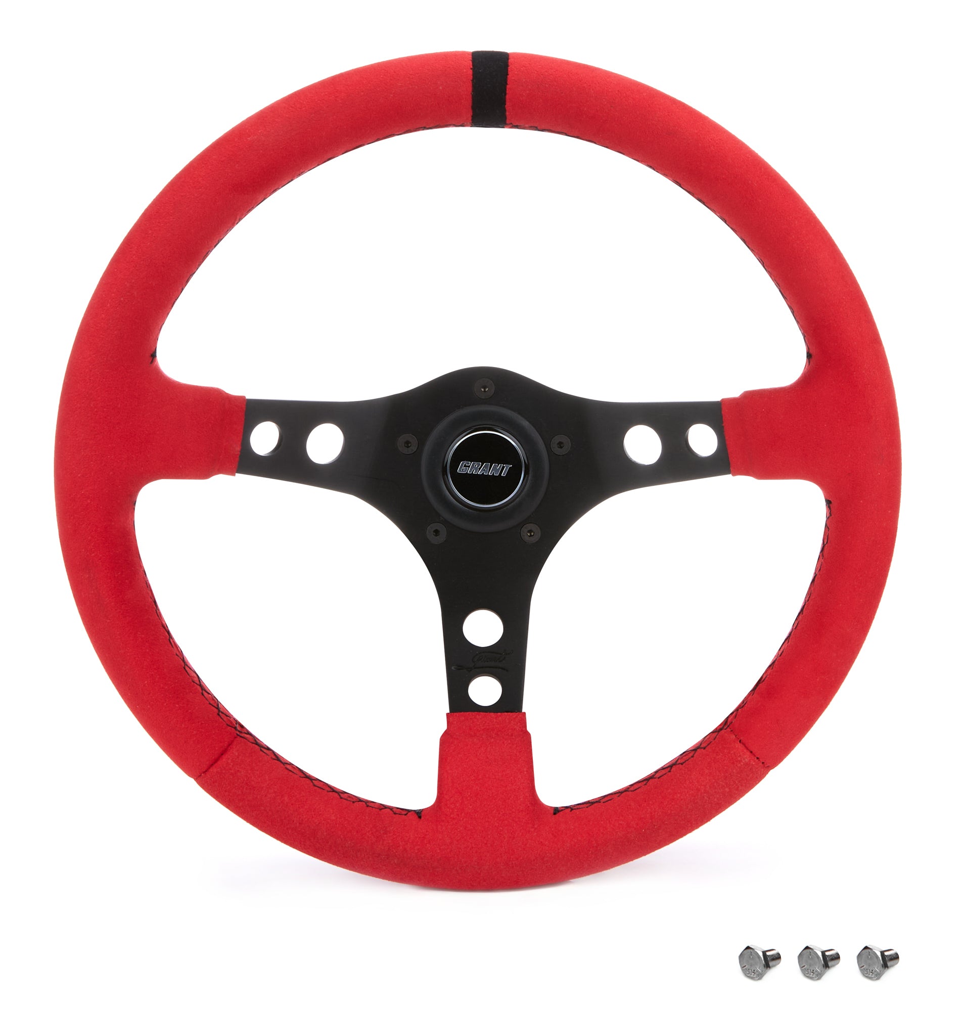 Grant Ultrasuede Steering Wheel Race Red Steering Wheels and Components Steering Wheels and Components main image