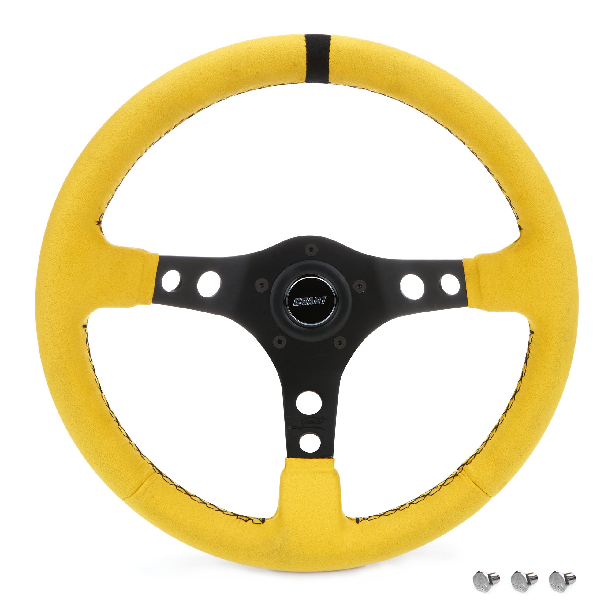 Grant Ultrasuede Steering Wheel Race Yellow Steering Wheels and Components Steering Wheels and Components main image