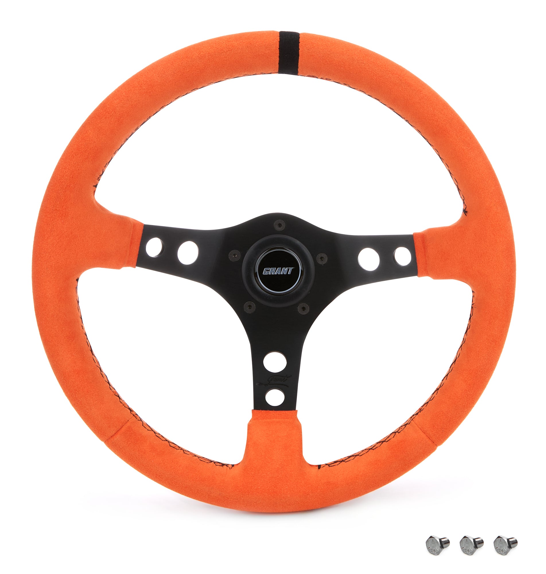 Grant Ultrasuede Steering Wheel Race Orange Steering Wheels and Components Steering Wheels and Components main image