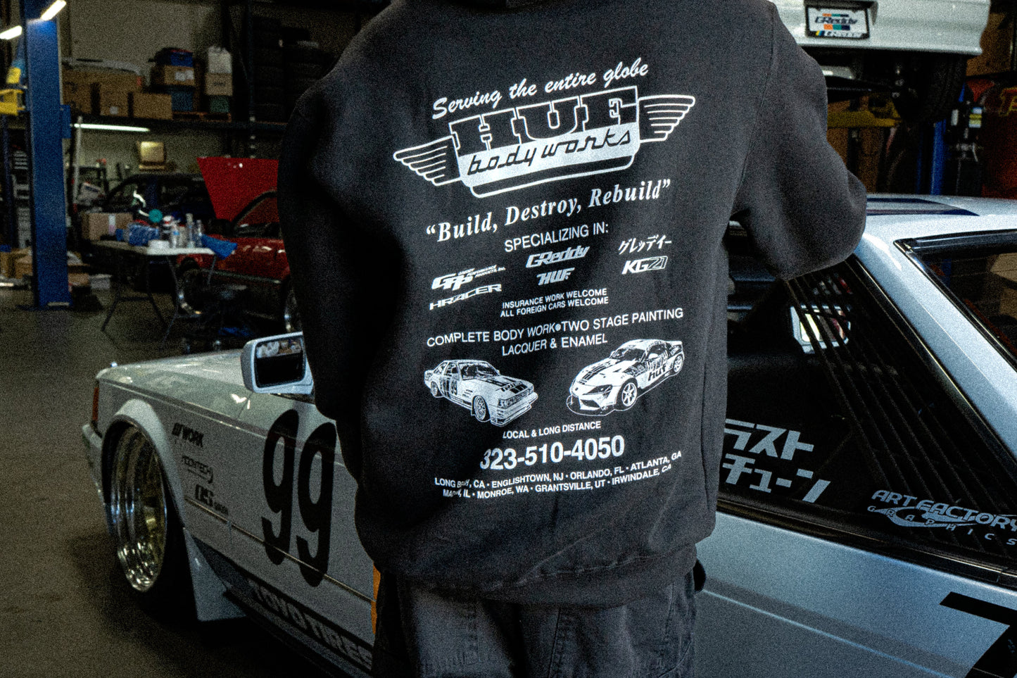 GReddy HUF x GReddy Body Works Pullover Hoodie