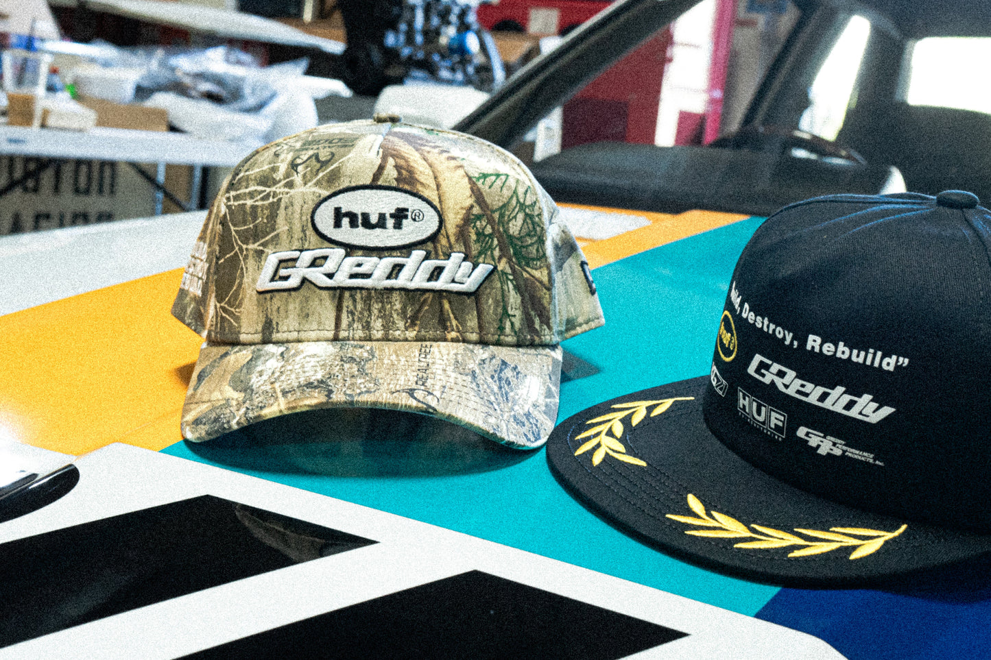 GReddy HUF x GReddy Team Snapback Hat