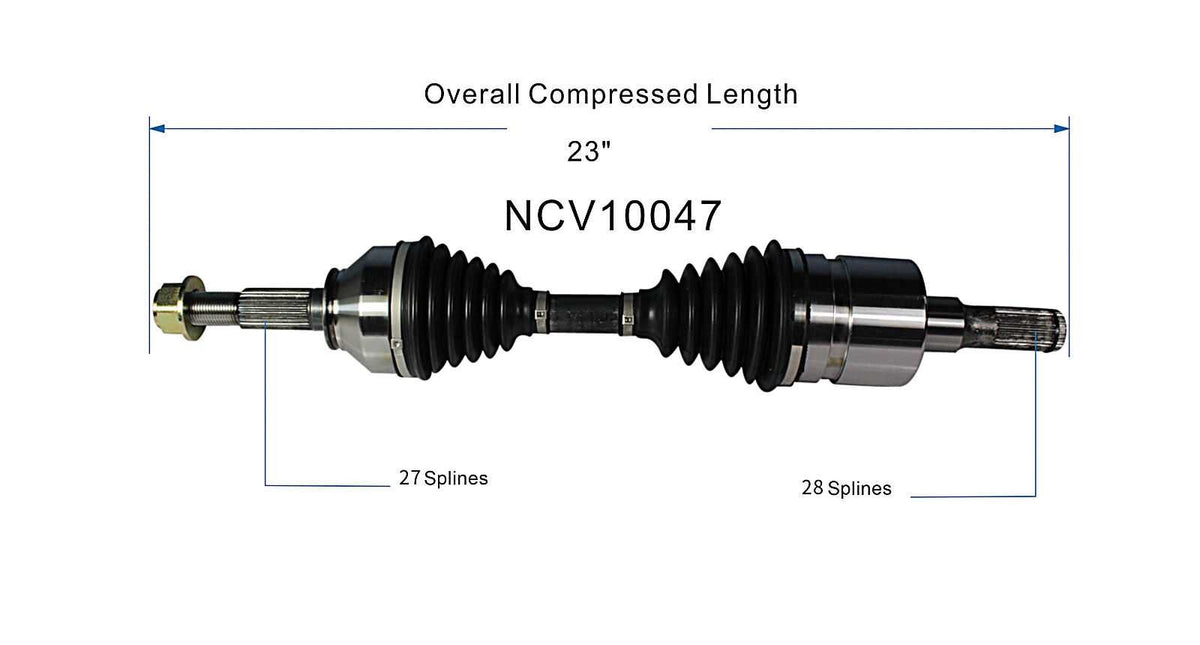 GSP CV Axle Assembly NCV10047 image 6