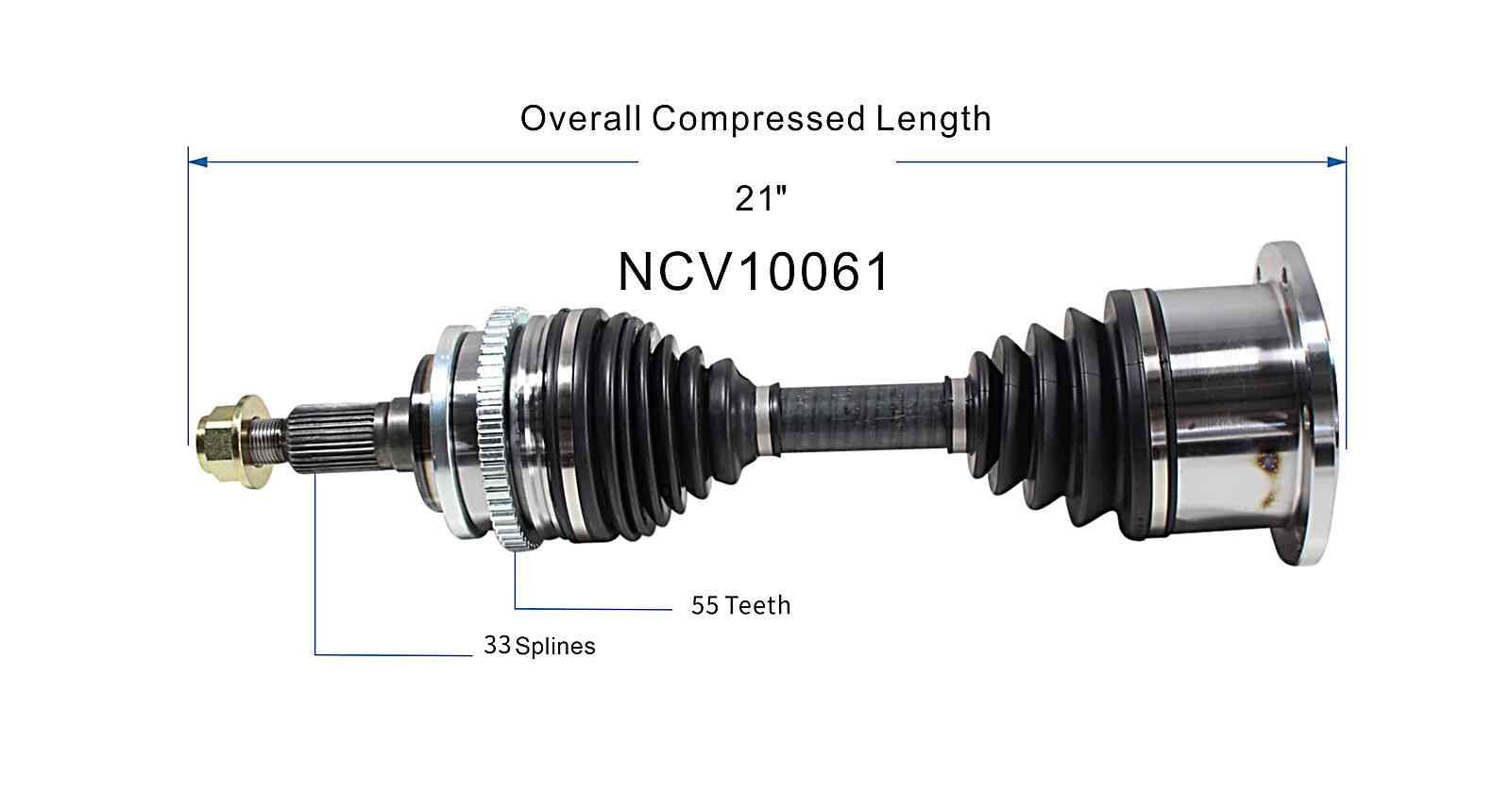 GSP CV Axle Assembly NCV10061 image 6