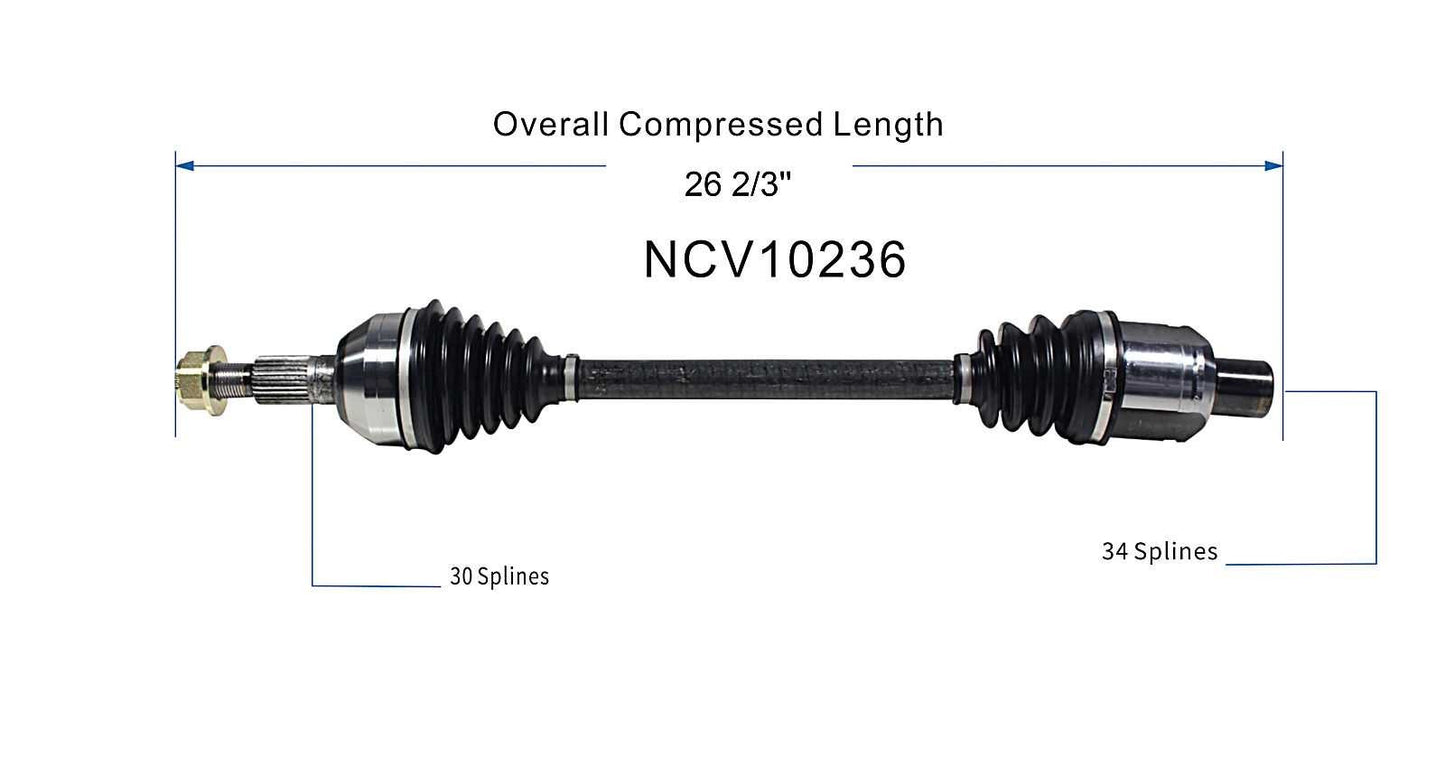 GSP CV Axle Assembly NCV10236 image 6