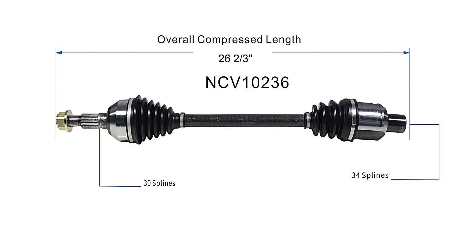 GSP CV Axle Assembly NCV10236 image 6