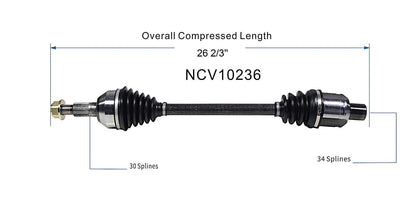 GSP CV Axle Assembly NCV10236 image 6