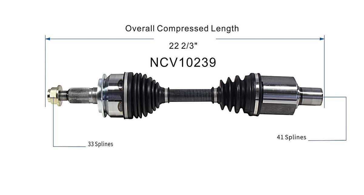 GSP CV Axle Assembly NCV10239 image 6