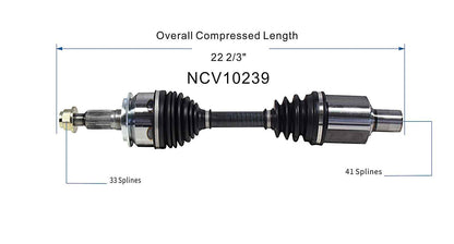 GSP CV Axle Assembly NCV10239 image 6