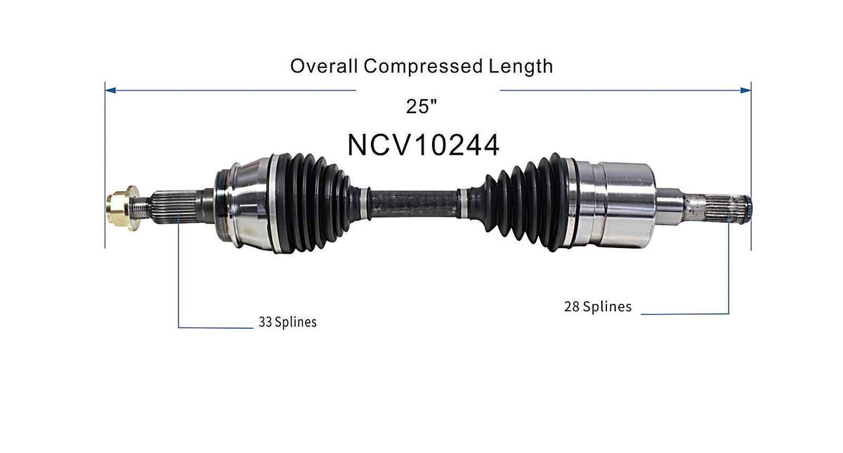 GSP CV Axle Assembly NCV10244 image 6
