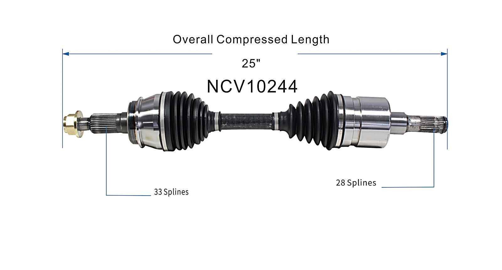 GSP CV Axle Assembly NCV10244 image 6