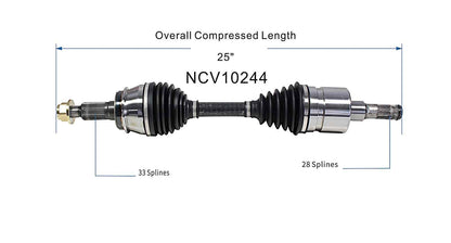 GSP CV Axle Assembly NCV10244 image 6