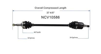 GSP CV Axle Assembly NCV10586 image 6