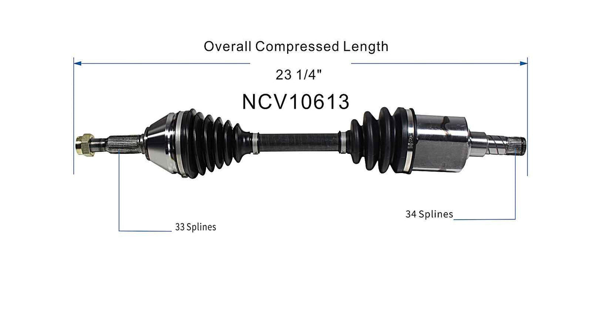 GSP CV Axle Assembly NCV10613 image 6