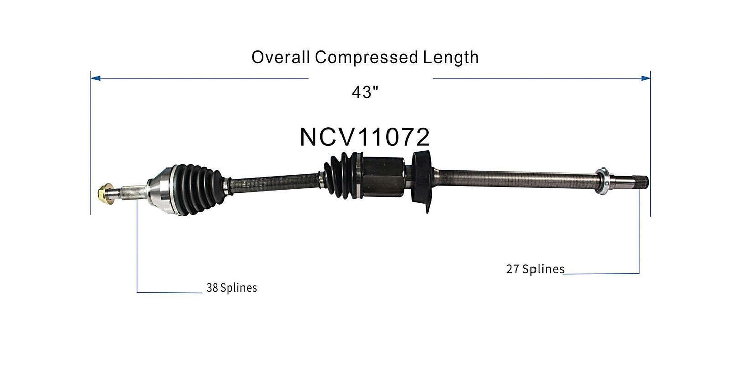 GSP CV Axle Assembly NCV11072