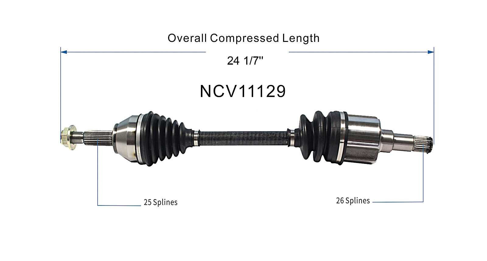 GSP CV Axle Assembly NCV11129 image 6