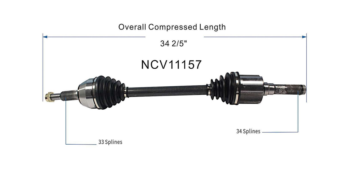 GSP CV Axle Assembly NCV11157 image 6