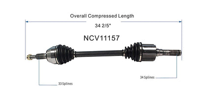 GSP CV Axle Assembly NCV11157 image 6