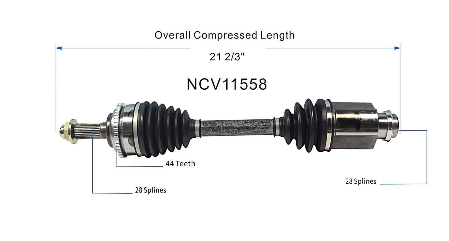 GSP CV Axle Assembly NCV11558