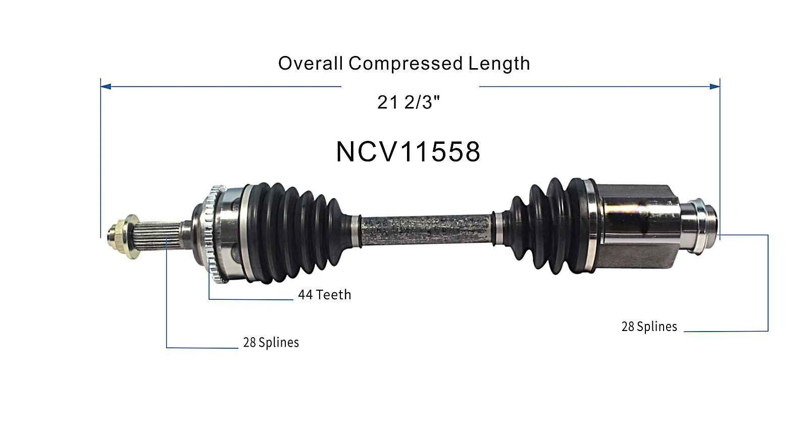 GSP CV Axle Assembly NCV11558