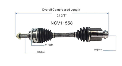 GSP CV Axle Assembly NCV11558