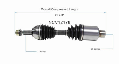 GSP CV Axle Assembly NCV12178