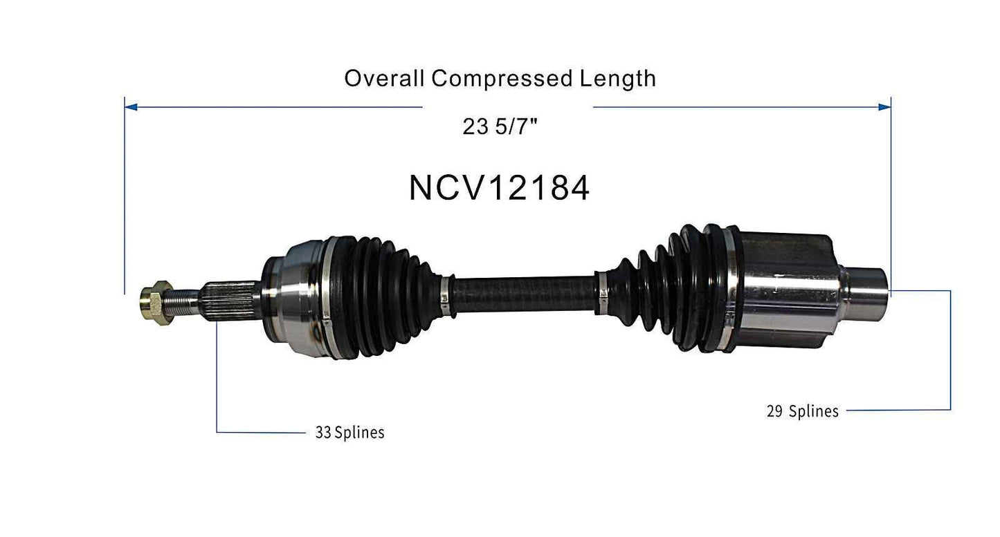 GSP CV Axle Assembly NCV12184 image 6