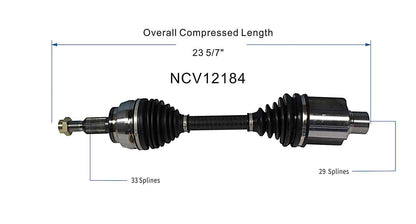 GSP CV Axle Assembly NCV12184 image 6